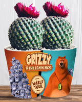 Doniczka do kwiatów/roślin - Grizzy i Lemingi