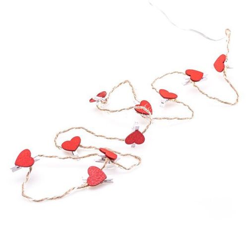 Lampki LED z klipsem Red Heart na Arena.pl