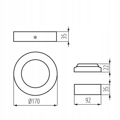 Oprawa LED Downlight 12W Neutralna Biała na Arena.pl