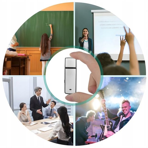 Mini Dyktafon szpiegowski podsłuch PENDRIVE ukryty rejestrator głosu USB zdjęcie 15