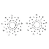 bijoux indiscrets mimi silver - dekoracyjna biżuteria na piersi, 2 szt.