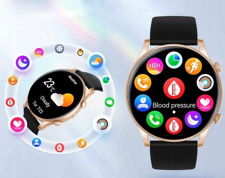 SMARTWATCH ZEGAREK DAMSKI POLSKIE MENU ROZMOWY SPORT SMART WATCH 4 PASKI zdjęcie 16