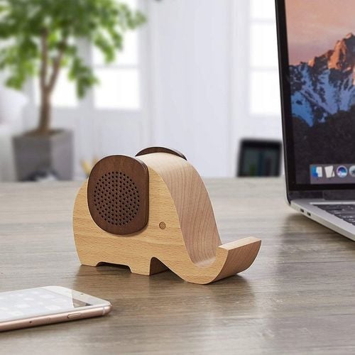GŁOŚNIK BLUETOOTH 4.0 DREWNIANY SŁONIK STOJAK na Arena.pl
