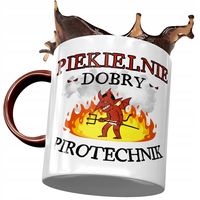 Kubek Bordowy Dla Pirotechnika Piekielnie Dobry Z Nadrukiem Ze Zdjęciem
