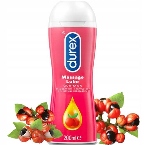 Żel Intymny DUREX PLAY GUARANA 2w1 200ml Duży Lubrykant Wodny Sex Masaż na Arena.pl