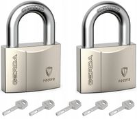 zestaw 2-twins kłódek mosiężnych niklowanych secure ksws s40 - mp klo