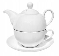Zestaw do herbaty porcelanowa filiżanka i czajniczek 400ml Tea for One