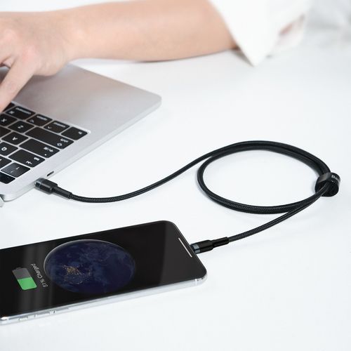 kabel usb-c do lightning pd baseus cafule, 18w, 1m (czarno-szary) na Arena.pl