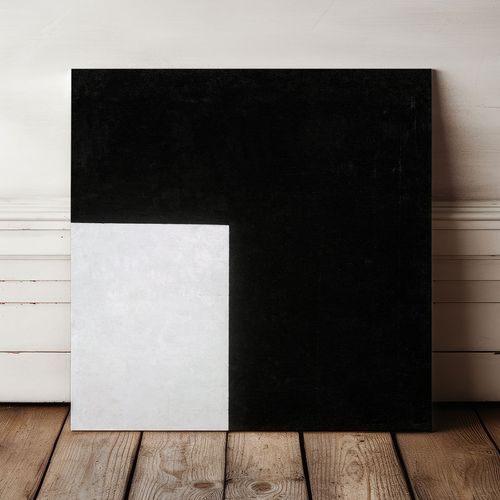 Obraz na płótnie abstrakcja czarno szara 80x80 cm na Arena.pl