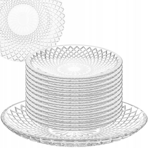 Talerzyki deserowe i patera Zestaw do ciasta 12 osób spodek na ciasto na Arena.pl