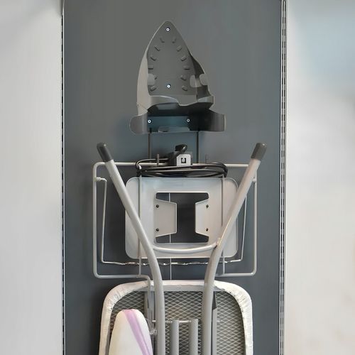 Wieszak na żelazko i deskę do prasowania, uchwyt IRONIX antracyt na Arena.pl