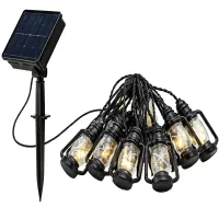 Latarenki solarne ogrodowe 30 led girlanda lampiony na balkon taras