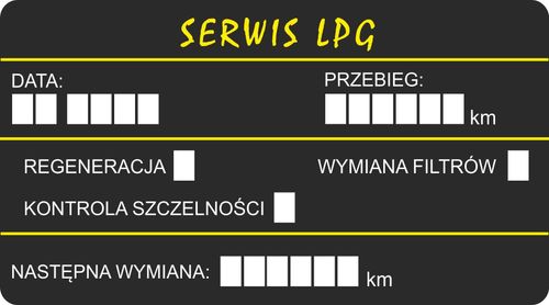 NAKLEJKI WYMIANA OLEJU ROZRZĄDU olejowe 200 szt na Arena.pl