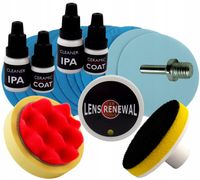 Zestaw do polerowania lamp regeneracji reflektorów + 2 x ceramika 2 x Ipa