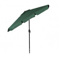 PROSTOKĄTNY PARASOL OGRODOWY ZIELONY 200x130 Z KORBĄ SKOŚNY