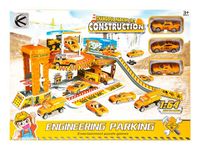 KOLOROWY PARKING DLA POJAZDÓW BUDOWLANYCH Z AUTKAMI