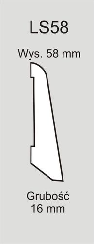 Listwa dąb LS58 surowa na Arena.pl