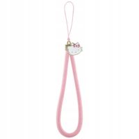 ZAWIESZKA NA TELEFON HELLO KITTY NYLON CORD KITTY HEAD RÓŻOWY