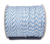 LINA POLIPROPYLENOWA LINKA Pleciona Żeglarska Biała 6mm 50M
