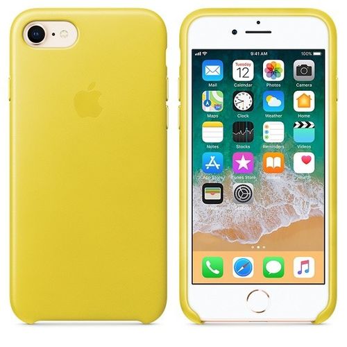 Apple iPhone 8 / 7 Leather Case - Spring Yellow na Arena.pl