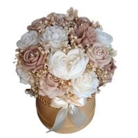 Flower Box Świece Sojowe Wieczny Bukiet Kwiaty Prezent Urodziny Dzień