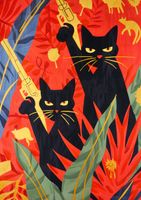 Plakat 59,4x84,1cm Dżungla w Odcieniach Nocy