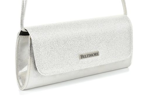 Srebrna Damska Torebka Kopertówka wieczorowa Beltimore W20 na Arena.pl
