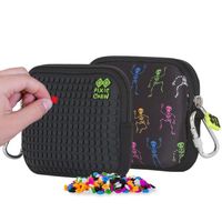 Saszetka na Suwak, Kosmetyczka, PIXIE CREW, Szkielety, Czarny Panel