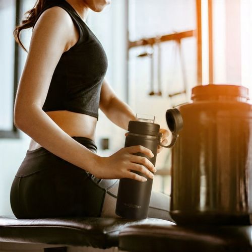 KUBEK BIDON TERMICZNY 532ML TERMOS STALOWY NA KAWĘ BUTELKA - JAKOŚĆ PREMIUM na Arena.pl