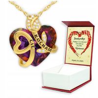 NASZYJNIK BIŻUTERIA SERCE PREZENT KOBIETY DZIEWCZYNY ŻONY MAMY KOCHAM CIE !