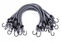 20X GUMA ELASTYCZNA Linka do Mocowania Plandek Bagażu 40cm Mocna Z Hakami