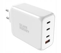 SILVER MONKEY Ładowarka sieciowa GaN 200W USB-C PD + USB 3.0 QC W SMA154