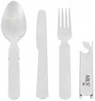 Zestaw Sztućców Turystycznych Piknik Sztućce Podróżne ze Stali Nierdzewnej