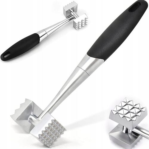 TŁUCZEK DO MIĘSA KOTLETÓW MŁOTEK DWUSTRONNY ROZBIJAK STAL NIERDZEWNA na Arena.pl