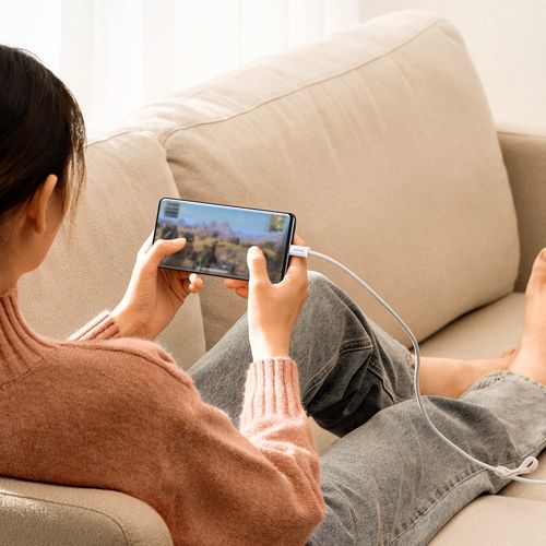 kabel przewód dynamic series usb - usb-c 100w 2m biały na Arena.pl
