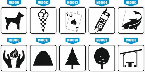 Tabliczka informacyjna Grawer 10x10 piktogram Uwaga! Śliskie schody na Arena.pl