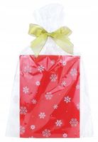 Torebki celofan worki foliowe opakowania gwiazdki ŚWIĄTECZNE 20x35 50 szt.