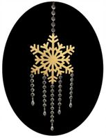Zawieszka ozdoba do okna ŚWIĄTECZNA ŚNIEŻYNKA Boże Narodzenie wys. 100 cm