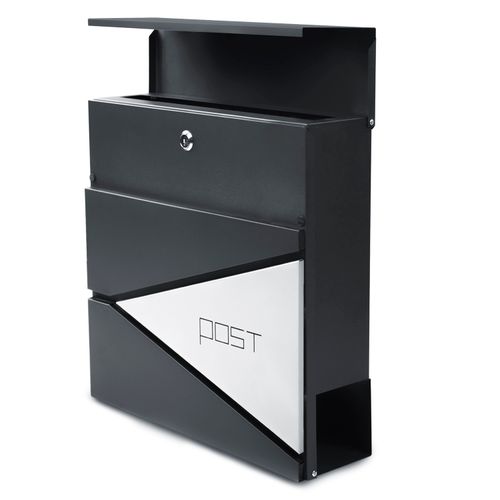 Skrzynka pocztowa na listy pocztę gazety geometryczna antracyt POST na Arena.pl