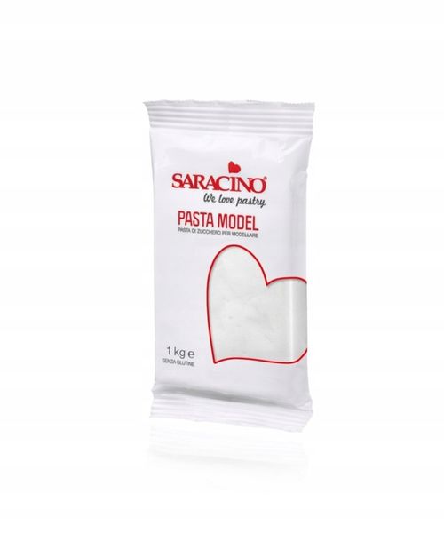 Biała masa Saracino cukrowa do modelowania White Model Paste 1kg - Saracino zdjęcie 1