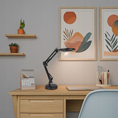 Lampka Na Biurko LED Lampa Kosmetyczna Ściemniacz Lupa Szkło na Arena.pl