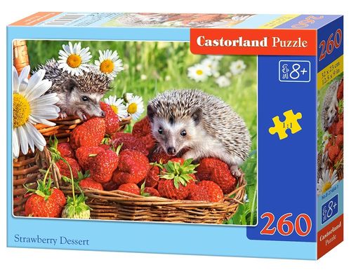 Castor Puzzle 260 elementów - Deser truskawkowy na Arena.pl