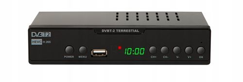TUNER DEKODER DVB-T2 TV NAZIEMNEJ FULL HD HDMI USB PILOT BATERIE ZESTAW na Arena.pl