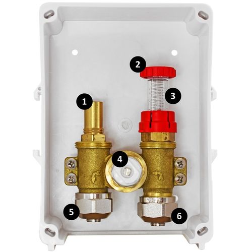 Zawór do PODŁOGÓWKI RTL BOX 3/4" GŁOWICA Podtynkowy OGRANICZNIK TEMPERATURY na Arena.pl