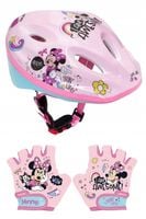 Kask rowerowy rękawiczki na rower hulajnogę Disney Myszka Minnie Miki