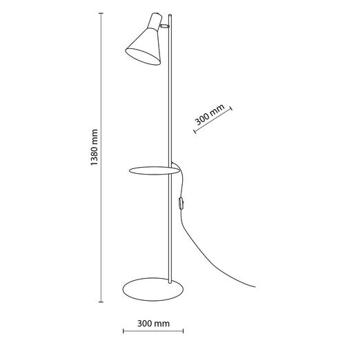 lampa podłogowa z półką jump 5864 tk lighting na Arena.pl