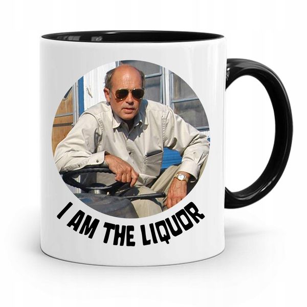 Kubek Czarny Śmieszny Zabawny A Im The Liqudr Z Nadrukiem Ze Zdjęciem zdjęcie 1