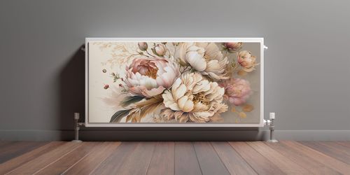 Mata Magnetyczna Na Kaloryfer PEONIE Kwiaty Styl Vintage 120cm x 60cm na Arena.pl