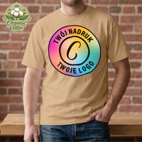 Karmelowa koszulka Organic Cotton z Twoim nadrukiem S