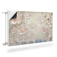 MASKOWNICA Magnetyczna KWIATY Styl Glamour Abstrakcja 120cm x 60cm